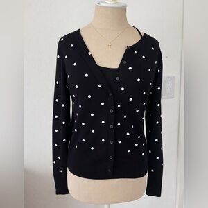 Vintage Polka Dot Cardigan